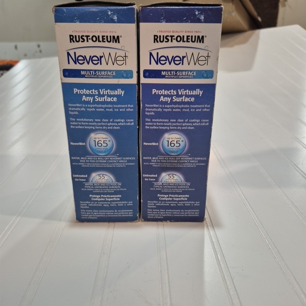 Lot Of 2 Rust-Oleum 18 oz NeverWet Multi Surface Liquid Repellant Waterproof - Picture 5 of 8